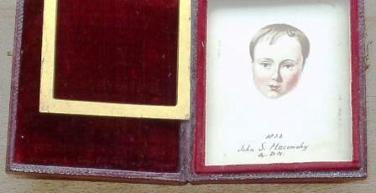 Date and signature DM on portrait of John Maconchy