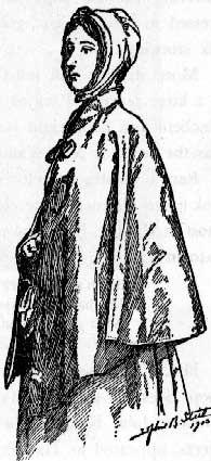 drawing of a quaker girl